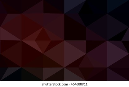 Dark red polygonal illustration, which consist of triangles. Geometric background in Origami style with gradient. Triangular design for your business.