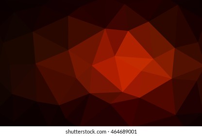Dark red polygonal illustration, which consist of triangles. Triangular design for your business. Creative geometric background in Origami style with gradient.