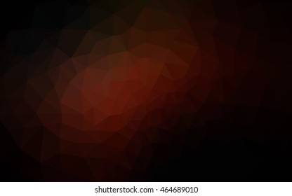 Dark red polygonal illustration, which consist of triangles. Geometric background in Origami style with gradient. Triangular design for your business.