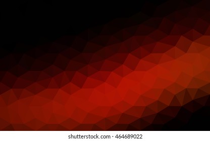 Dark red polygonal illustration, which consist of triangles. Geometric background in Origami style with gradient. Triangular design for your business.