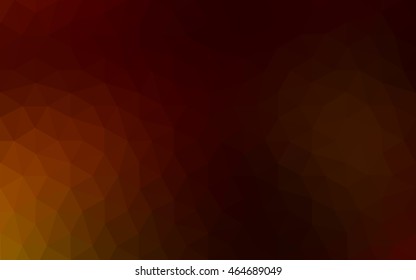 Dark red polygonal illustration, which consist of triangles. Geometric background in Origami style with gradient. Triangular design for your business.