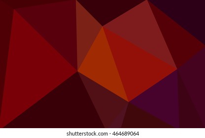 Dark red polygonal illustration, which consist of triangles. Geometric background in Origami style with gradient. Triangular design for your business.
