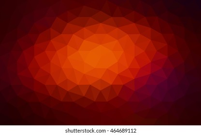 Dark red polygonal illustration, which consist of triangles. Geometric background in Origami style with gradient. Triangular design for your business.