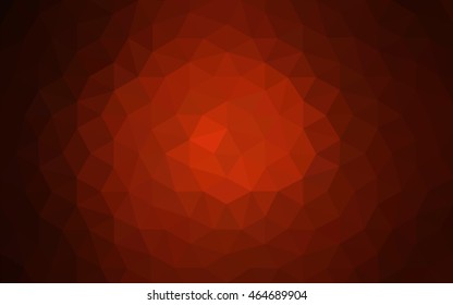 Dark red polygonal illustration, which consist of triangles. Geometric background in Origami style with gradient. Triangular design for your business.