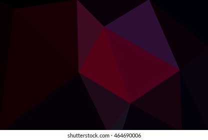 Dark red polygonal illustration, which consist of triangles. Geometric background in Origami style with gradient. Triangular design for your business.