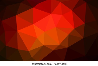 Dark red polygonal illustration, which consist of triangles. Triangular design for your business. Creative geometric background in Origami style with gradient.
