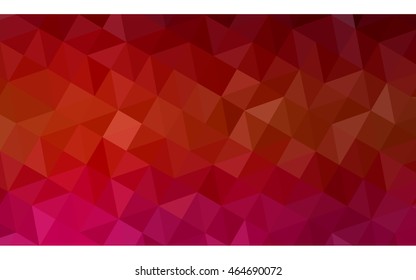 Dark red polygonal illustration, which consist of triangles. Geometric background in Origami style with gradient. Triangular design for your business.