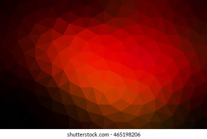Dark red polygonal illustration, which consist of triangles. Geometric background in Origami style with gradient. Triangular design for your business.