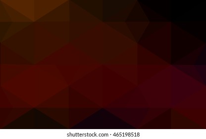 Dark red polygonal illustration, which consist of triangles. Geometric background in Origami style with gradient. Triangular design for your business.