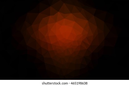 Dark red polygonal illustration, which consist of triangles. Geometric background in Origami style with gradient. Triangular design for your business.