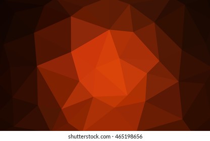 Dark red polygonal illustration, which consist of triangles. Triangular design for your business. Creative geometric background in Origami style with gradient.