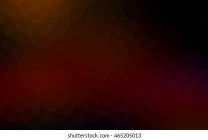 Dark red polygonal illustration, which consist of triangles. Geometric background in Origami style with gradient. Triangular design for your business.