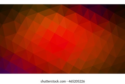 Dark red polygonal illustration, which consist of triangles. Geometric background in Origami style with gradient. Triangular design for your business.