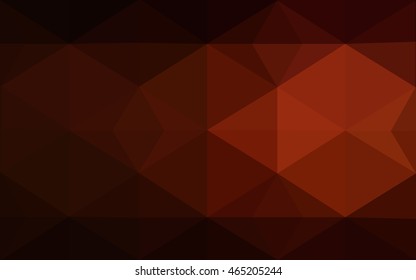 Dark red polygonal illustration, which consist of triangles. Geometric background in Origami style with gradient. Triangular design for your business.