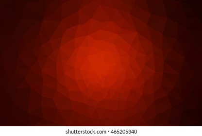 Dark red polygonal illustration, which consist of triangles. Geometric background in Origami style with gradient. Triangular design for your business.