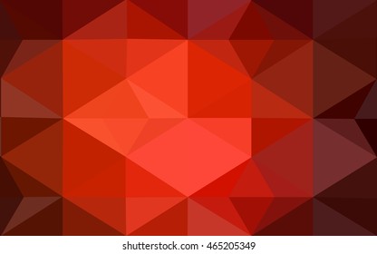 Dark red polygonal illustration, which consist of triangles. Geometric background in Origami style with gradient. Triangular design for your business.