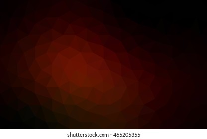 Dark red polygonal illustration, which consist of triangles. Geometric background in Origami style with gradient. Triangular design for your business.