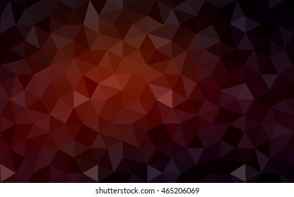 Dark red polygonal illustration, which consist of triangles. Geometric background in Origami style with gradient. Triangular design for your business.