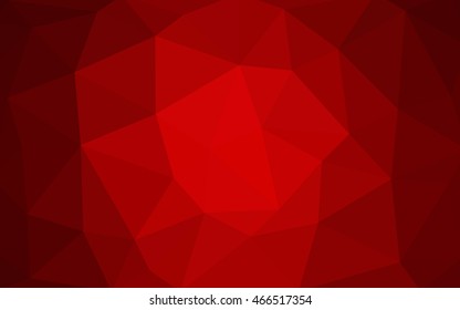Dark red polygonal illustration, which consist of triangles. Triangular design for your business. Creative geometric background in Origami style with gradient.