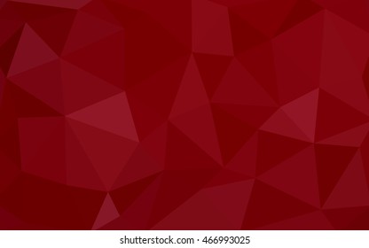 Dark red polygonal illustration, which consist of triangles. Triangular design for your business. Creative geometric background in Origami style with gradient.