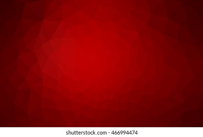 Dark red polygonal illustration, which consist of triangles. Geometric background in Origami style with gradient. Triangular design for your business.