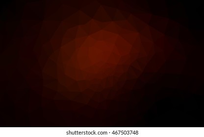 Dark red polygonal illustration, which consist of triangles. Geometric background in Origami style with gradient. Triangular design for your business.