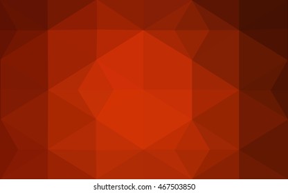 Dark red polygonal illustration, which consist of triangles. Geometric background in Origami style with gradient. Triangular design for your business.