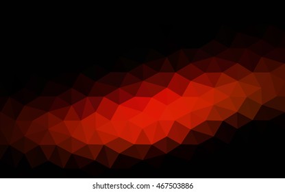 Dark red polygonal illustration, which consist of triangles. Geometric background in Origami style with gradient. Triangular design for your business.