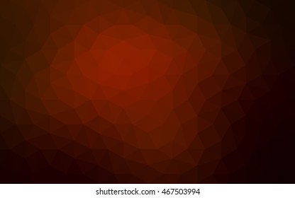 Dark red polygonal illustration, which consist of triangles. Geometric background in Origami style with gradient. Triangular design for your business.