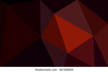 Dark red polygonal illustration, which consist of triangles. Geometric background in Origami style with gradient. Triangular design for your business.