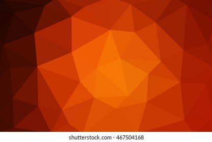 Dark red polygonal illustration, which consist of triangles. Triangular design for your business. Creative geometric background in Origami style with gradient.