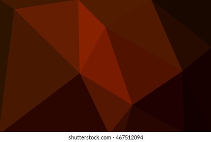 Dark red polygonal illustration, which consist of triangles. Geometric background in Origami style with gradient. Triangular design for your business.