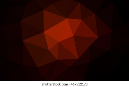 Dark red polygonal illustration, which consist of triangles. Triangular design for your business. Creative geometric background in Origami style with gradient.