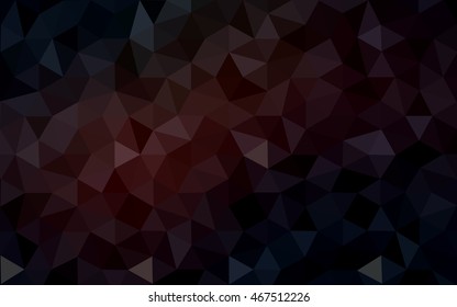 Dark red polygonal illustration, which consist of triangles. Geometric background in Origami style with gradient. Triangular design for your business.