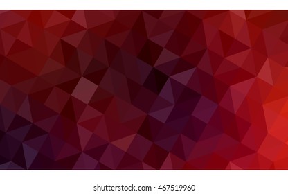 Dark red polygonal illustration, which consist of triangles. Geometric background in Origami style with gradient. Triangular design for your business.