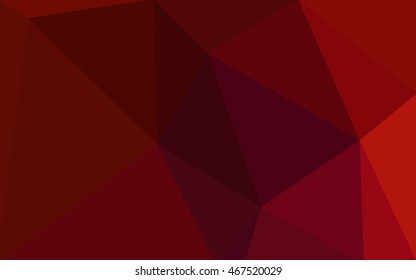Dark red polygonal illustration, which consist of triangles. Geometric background in Origami style with gradient. Triangular design for your business.