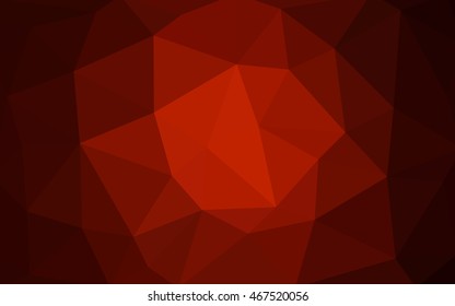 Dark red polygonal illustration, which consist of triangles. Triangular design for your business. Creative geometric background in Origami style with gradient.