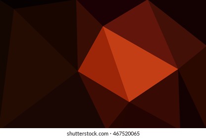 Dark red polygonal illustration, which consist of triangles. Geometric background in Origami style with gradient. Triangular design for your business.