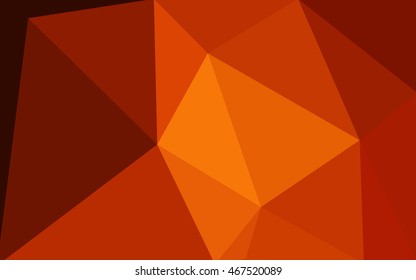 Dark red polygonal illustration, which consist of triangles. Geometric background in Origami style with gradient. Triangular design for your business.