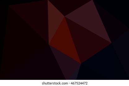 Dark red polygonal illustration, which consist of triangles. Geometric background in Origami style with gradient. Triangular design for your business.