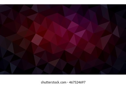 Dark red polygonal illustration, which consist of triangles. Geometric background in Origami style with gradient. Triangular design for your business.