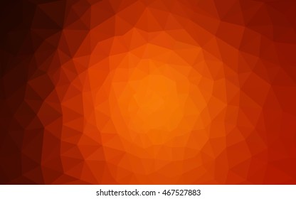 Dark red polygonal illustration, which consist of triangles. Geometric background in Origami style with gradient. Triangular design for your business.