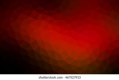 Dark red polygonal illustration, which consist of triangles. Geometric background in Origami style with gradient. Triangular design for your business.