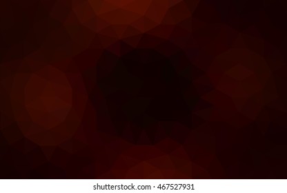 Dark red polygonal illustration, which consist of triangles. Geometric background in Origami style with gradient. Triangular design for your business.