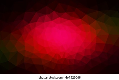 Dark red polygonal illustration, which consist of triangles. Geometric background in Origami style with gradient. Triangular design for your business.