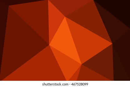 Dark red polygonal illustration, which consist of triangles. Geometric background in Origami style with gradient. Triangular design for your business.