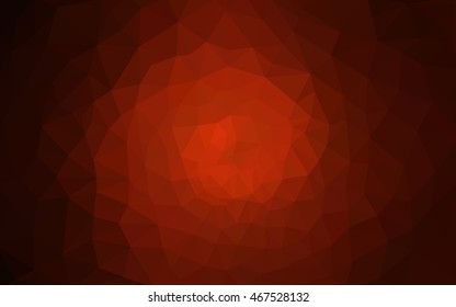 Dark red polygonal illustration, which consist of triangles. Geometric background in Origami style with gradient. Triangular design for your business.