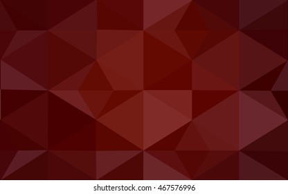 Dark red polygonal illustration, which consist of triangles. Geometric background in Origami style with gradient. Triangular design for your business.