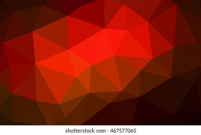 Dark red polygonal illustration, which consist of triangles. Triangular design for your business. Creative geometric background in Origami style with gradient.