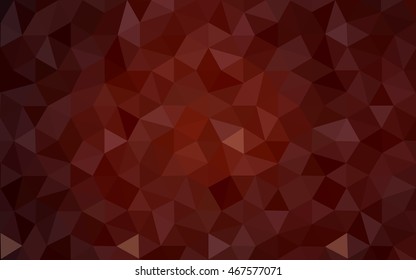 Dark red polygonal illustration, which consist of triangles. Geometric background in Origami style with gradient. Triangular design for your business.